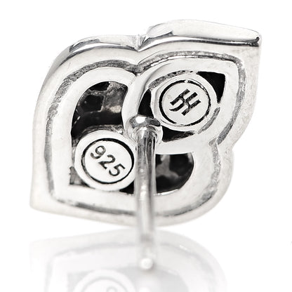 John Hardy Sterling Silver Black Sapphire Spinel Legends Naga Stud Earrings 4 of 4