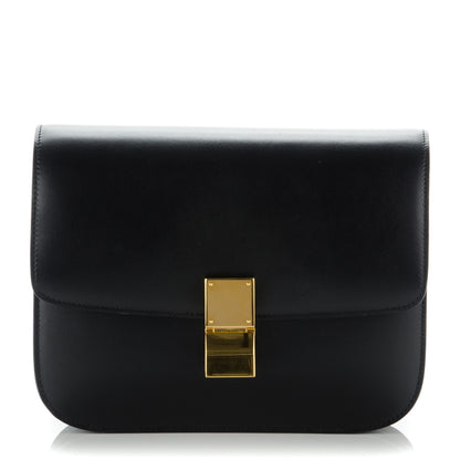 Celine Box Calfskin Medium Classic Box Flap Bag Black 1 of 7