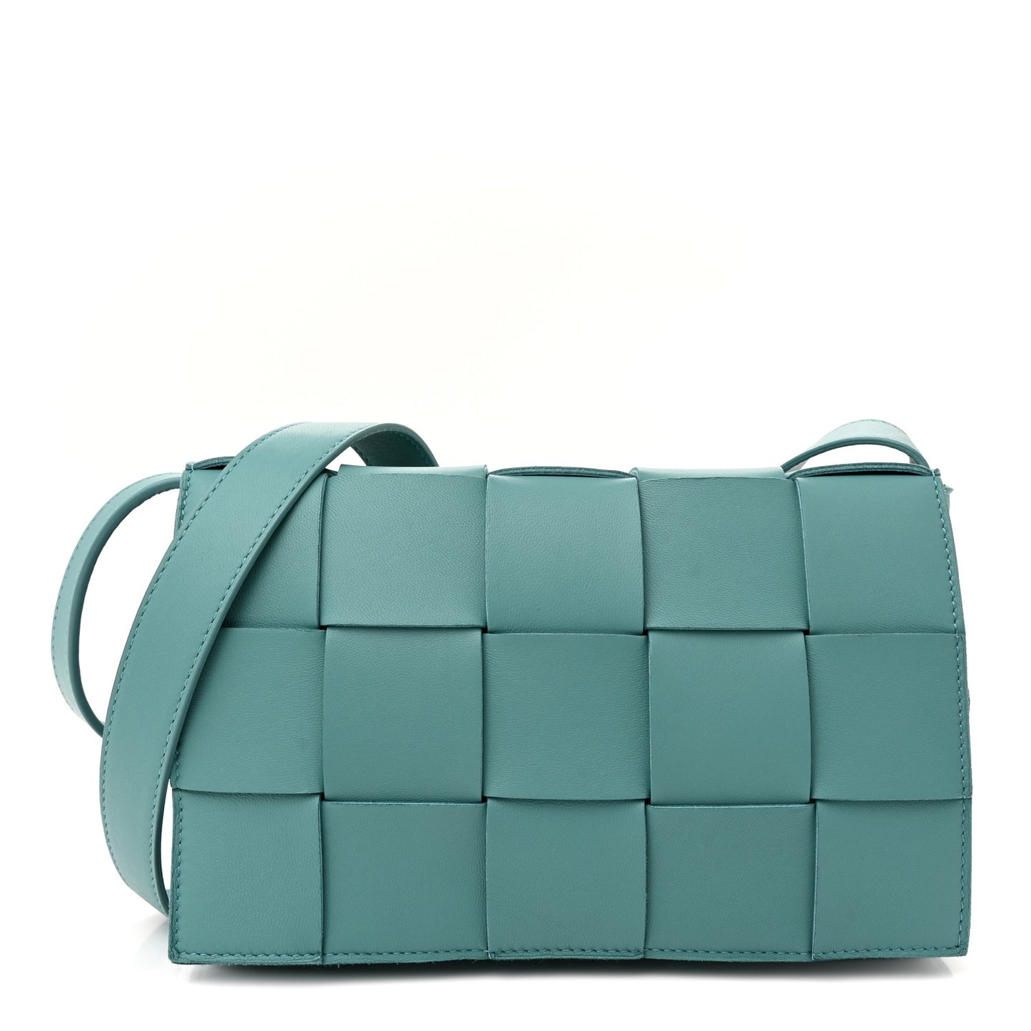 Nappa Maxi Intreccio Cassette Bag Linoleum