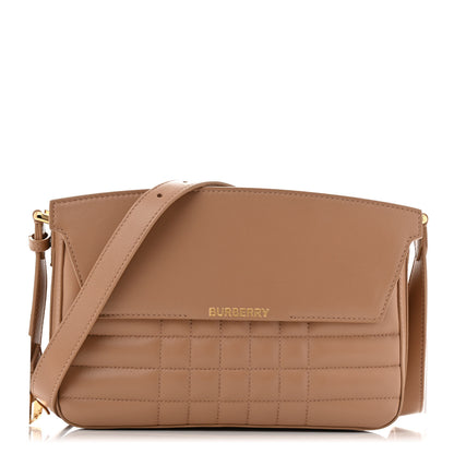 Burberry Lambskin Quilted Catherine Shoulder Bag Beige 1 of 10