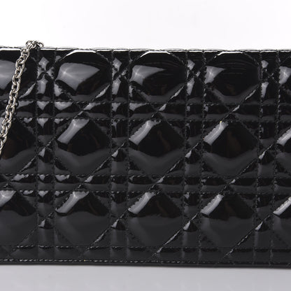 Christian Dior Patent Cannage Lady Dior Convertible Clutch Black 10 of 10