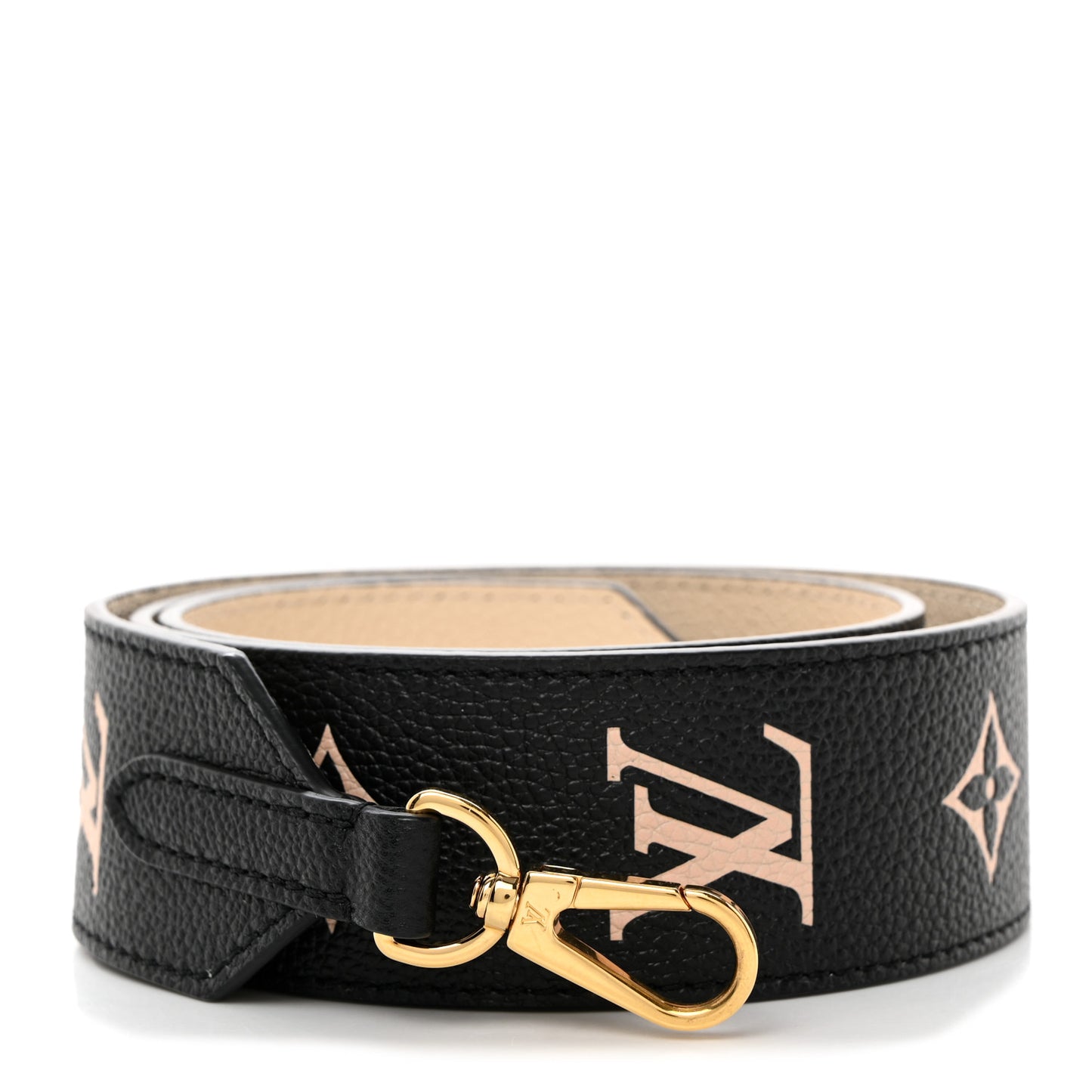 Empreinte Monogram Bandouliere Shoulder Strap Black Beige
