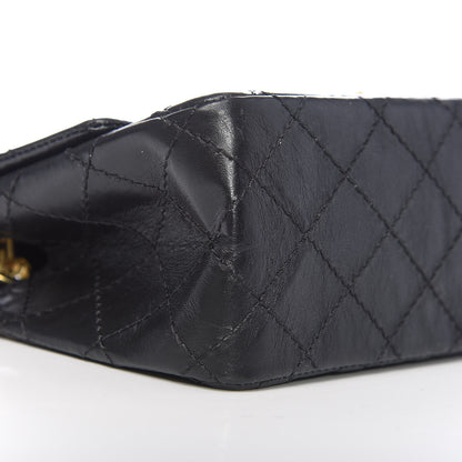 Chanel Aged Calfskin Quilted 2.55 Reissue Mini Flap Black 9 of 11