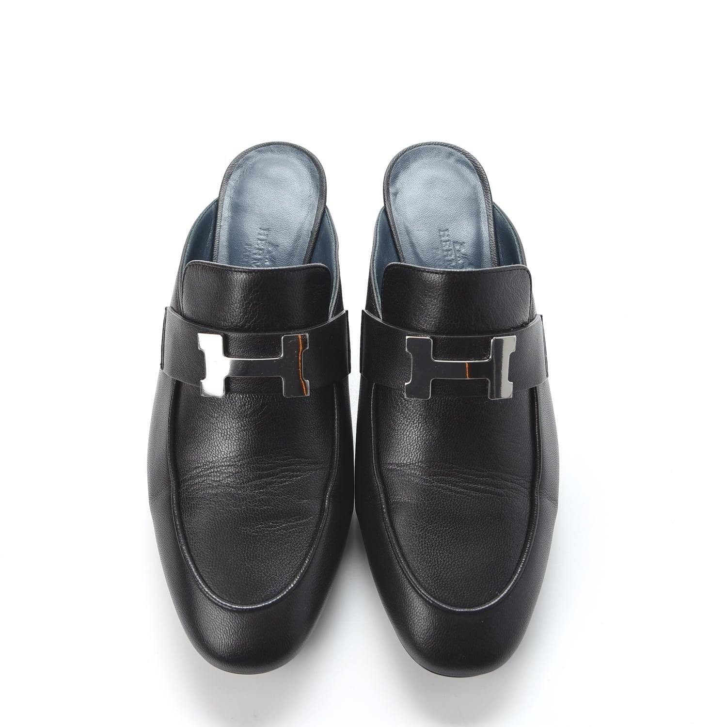 Hermes Goatskin Paradis Mules 35 Black 5 of 11
