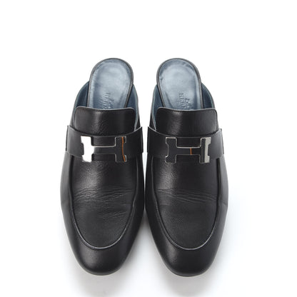 Hermes Goatskin Paradis Mules 35 Black 5 of 11