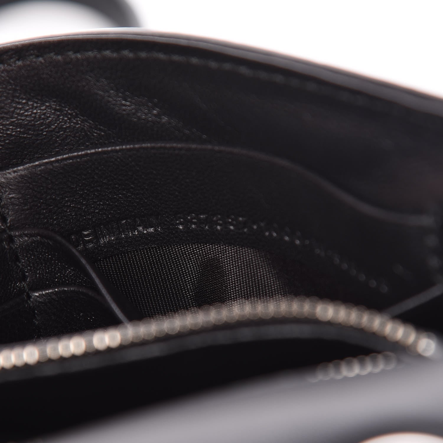 Balenciaga Pebbled Calfskin Logo Everyday Flap Chain Wallet Black 9 of 10