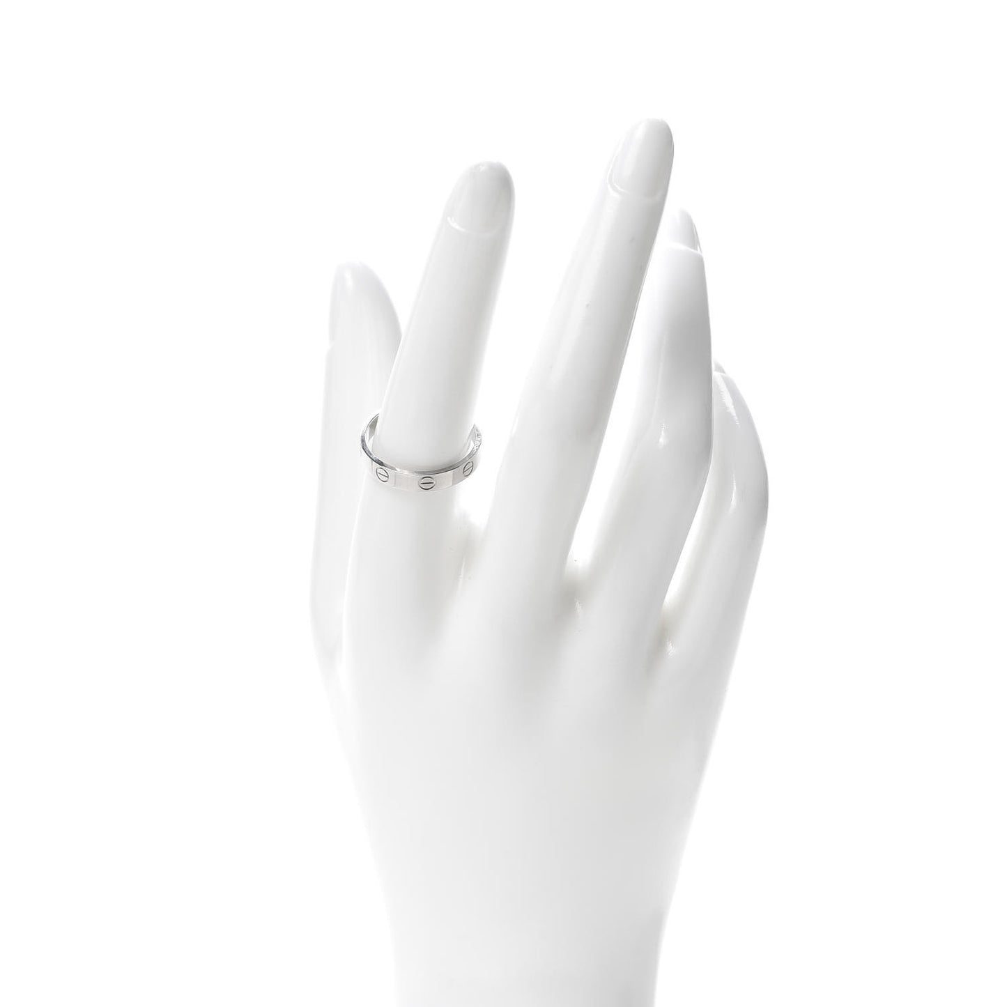 18K White Gold 3.5mm LOVE Wedding Band Ring 57 8