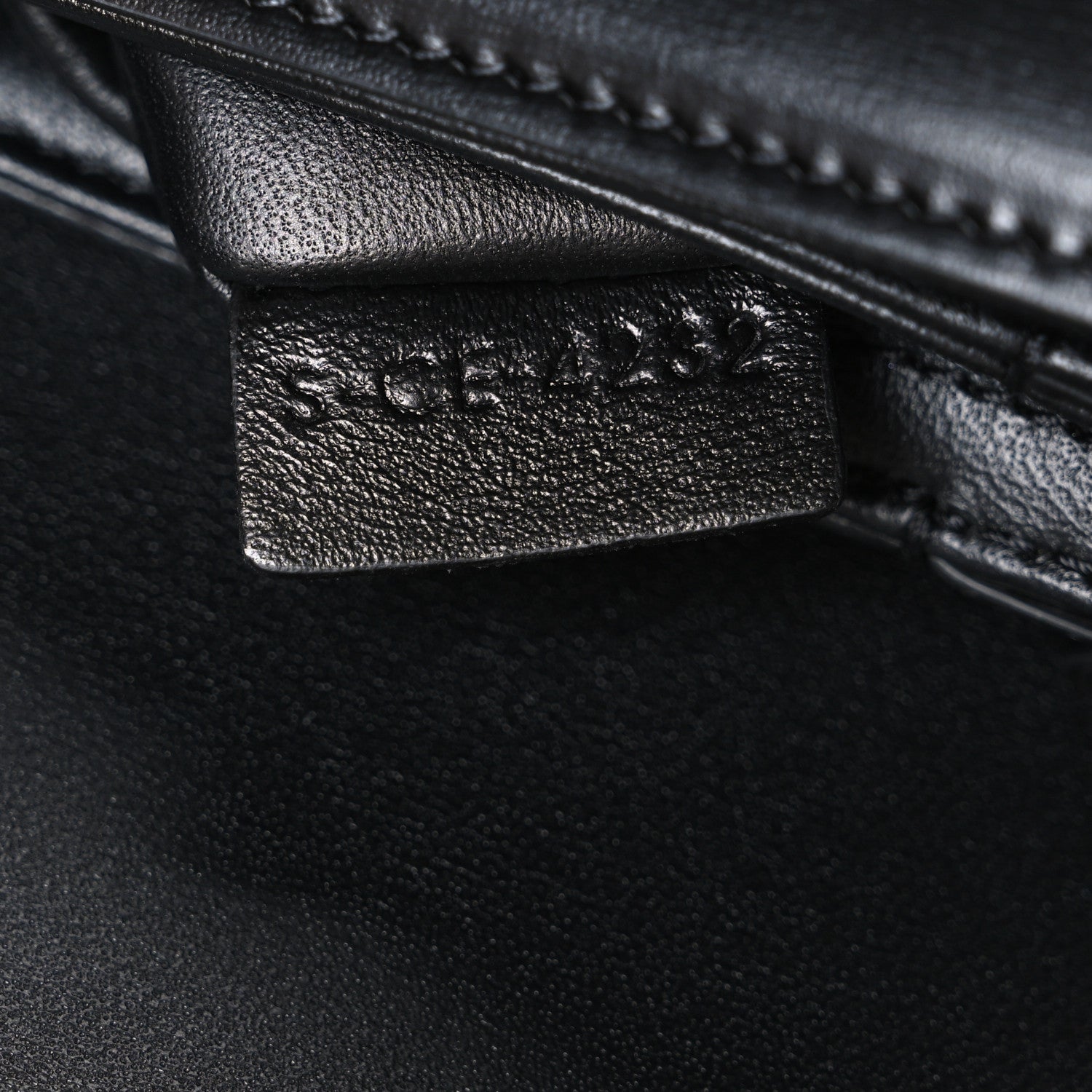 Celine Shiny Calfskin Medium Triomphe Black 7 of 11