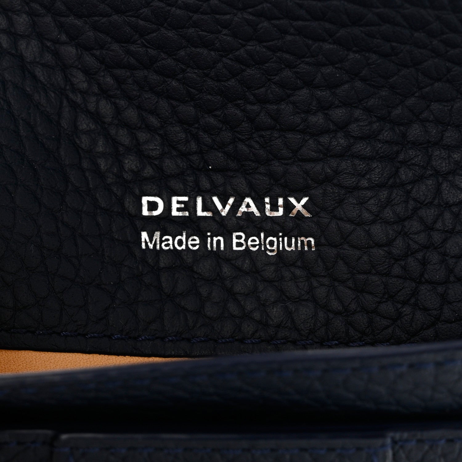 Delvaux Grained Bullskin Presse Card Case Navy 6 of 7