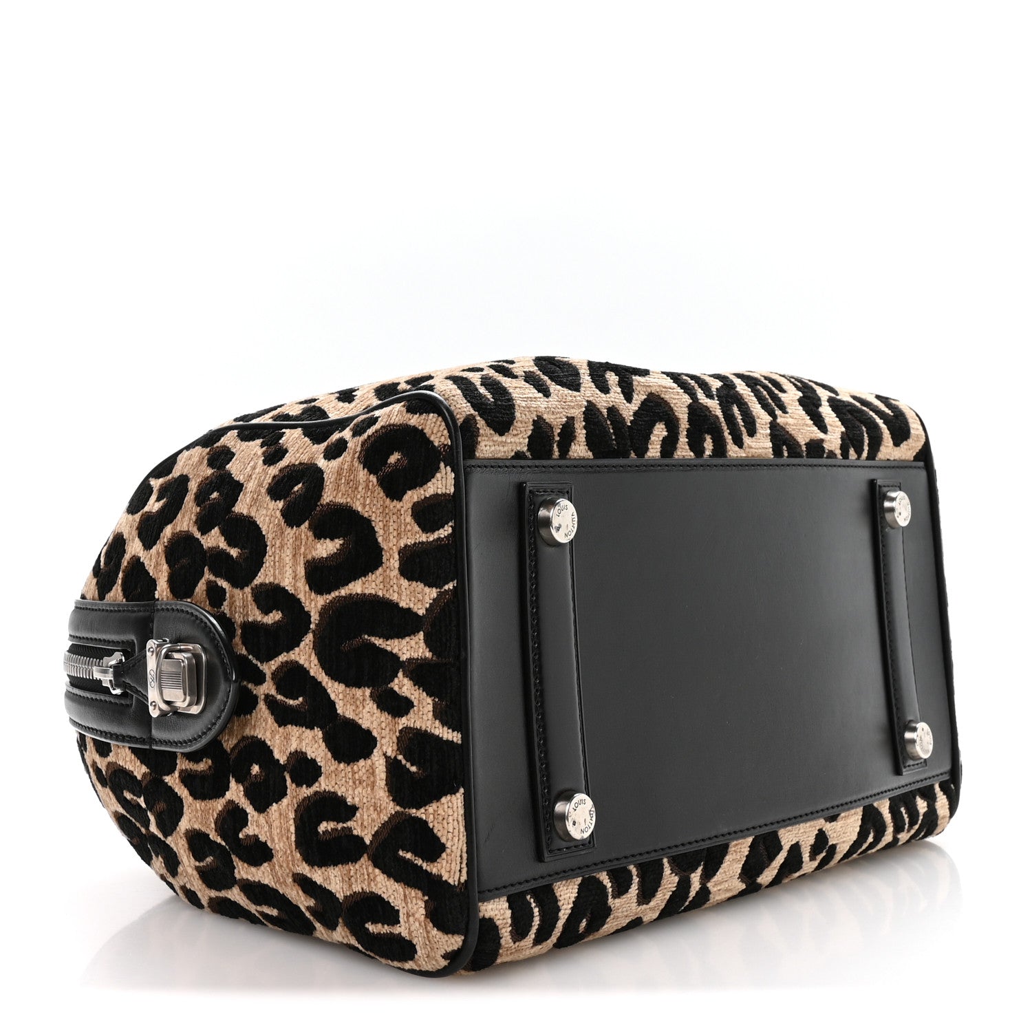 Louis Vuitton Jacquard Velvet Leopard Print Stephen Sprouse Speedy 4 of 10