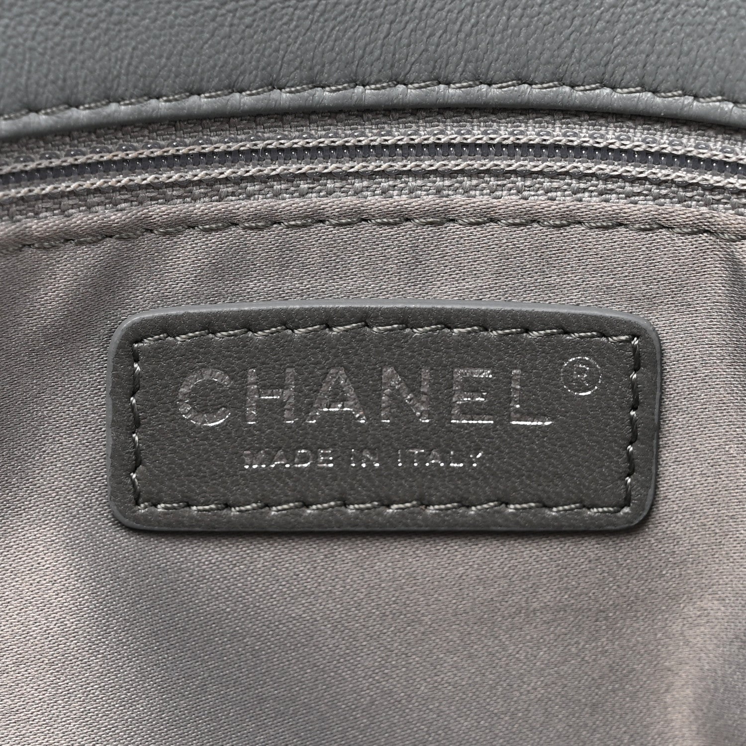 Chanel Lambskin Large Around Pockets Flap Dark Grey 6 of 15