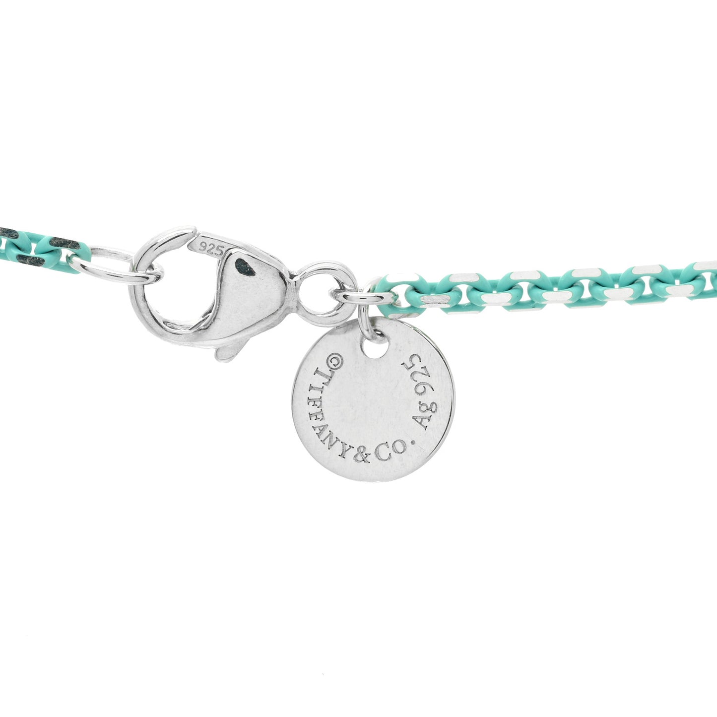 Sterling Silver Enamel 1.75mm Chain Necklace Blue 30"