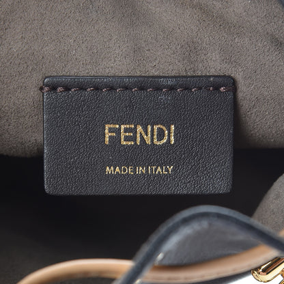 Fendi Vitello Liberty F is Fendi Stamp Patch Mini Mon Tresor Bucket Bag Blue Notte Cuoio Flamingo 6 of 11