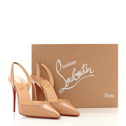Christian Louboutin Kid O Kate Slingback 100 Pumps 37 Nude 8 of 8
