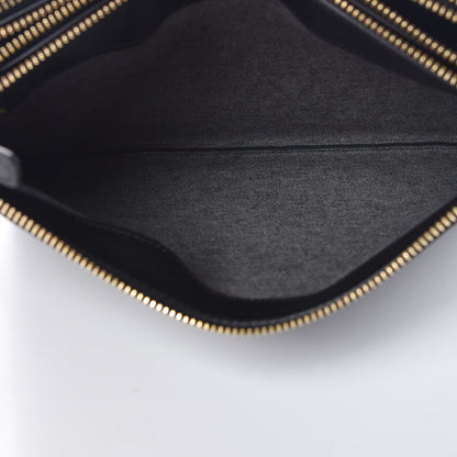 Celine Lambskin Large Trio Crossbody Bag Black 10 of 13