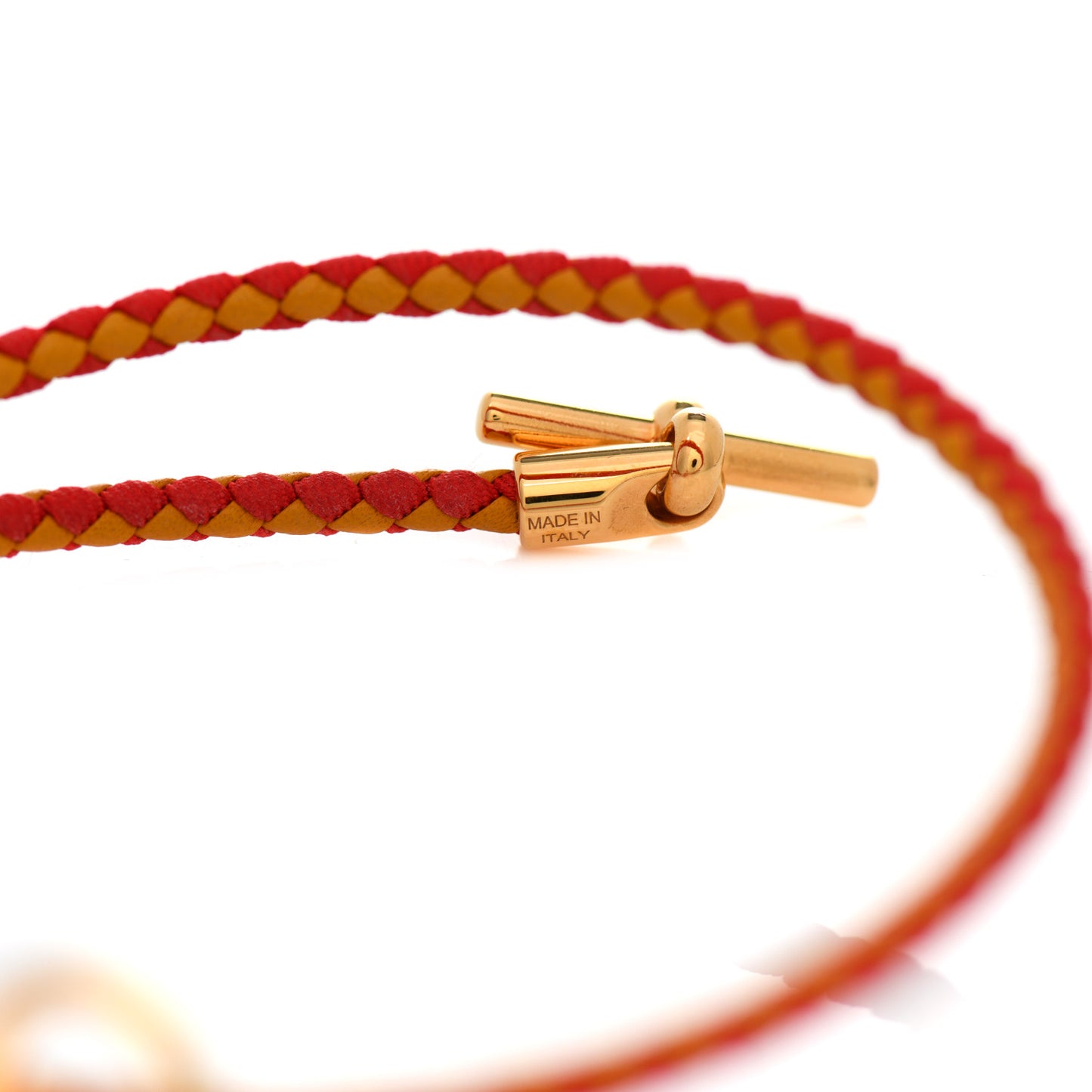 Swift Silk Braided Glenan Double Tour Bracelet Jaune Ambre Rouge Coquelicot
