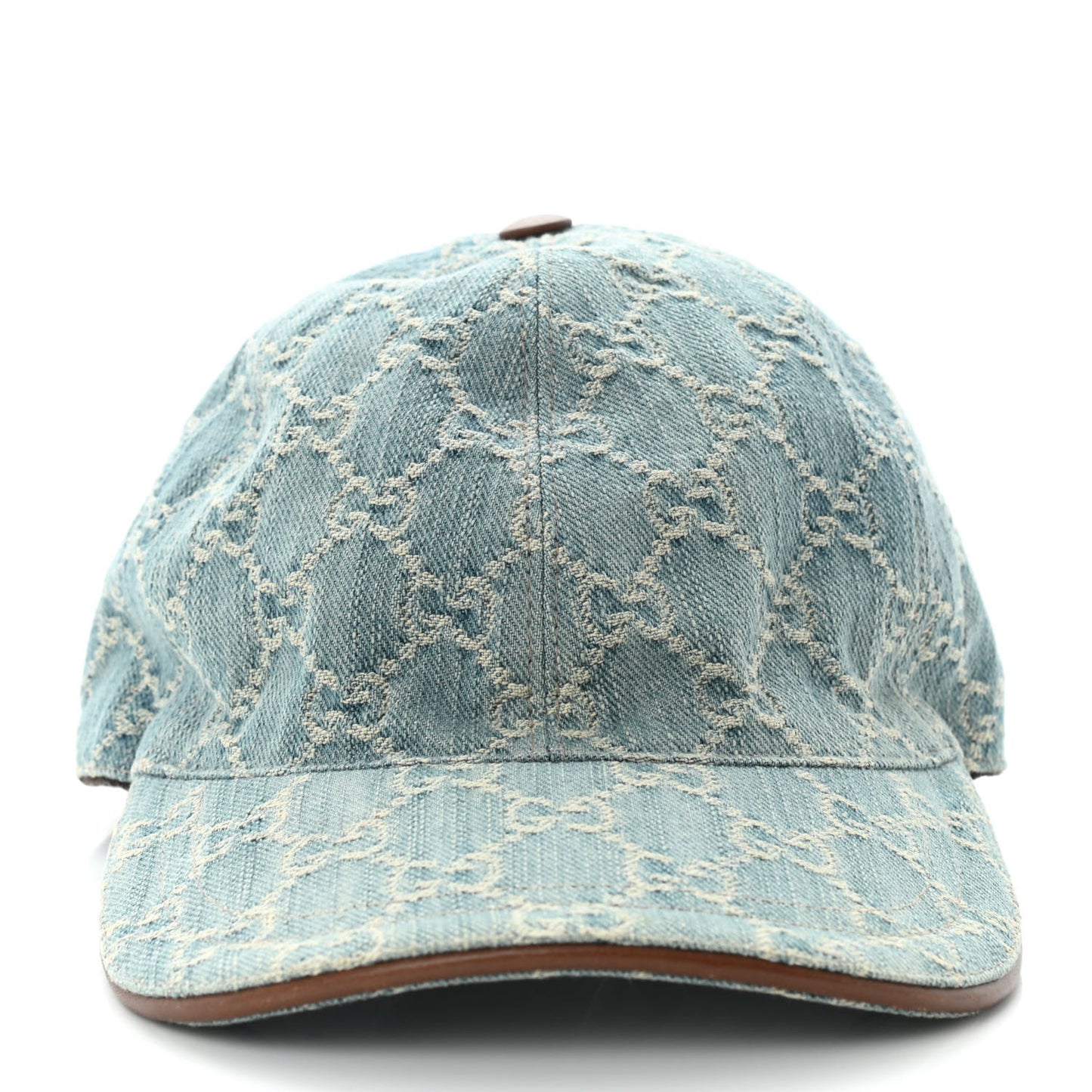 Denim GG Monogram Baseball Hat S Blue