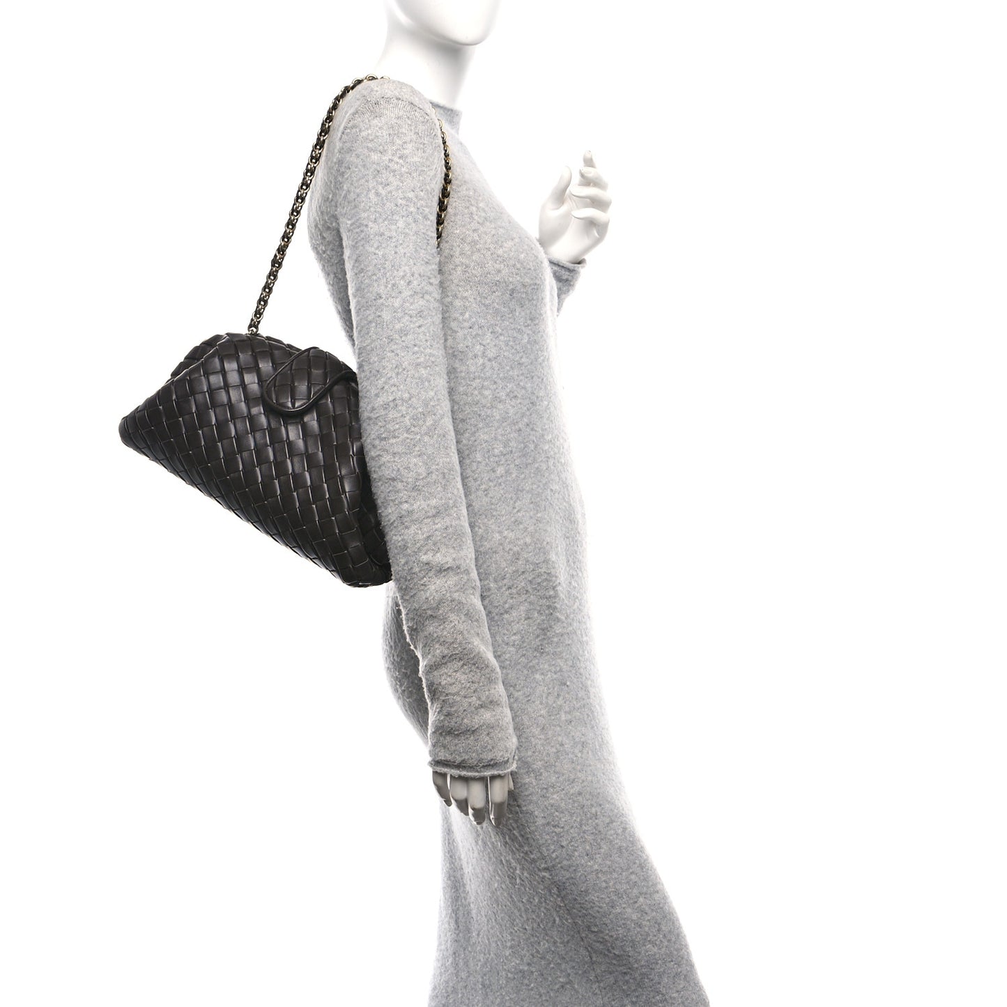 Nappa Intrecciato Teen The Lauren 1980 Clutch With Chain Fondant