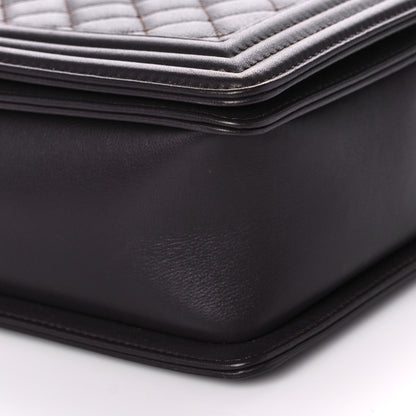Chanel Calfskin Quilted New Medium Boy Flap Dark Brown 8 of 15