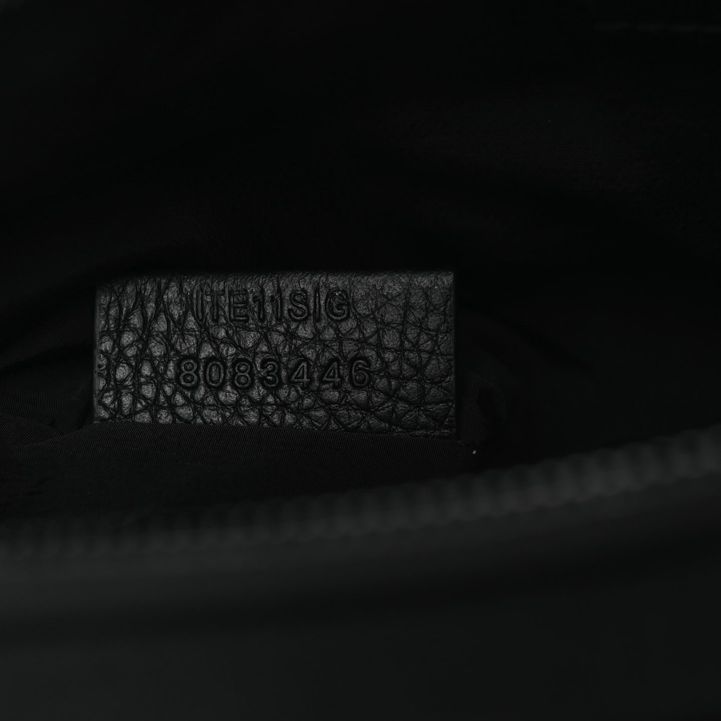 Nylon Jacquard Check Belt Bag Black