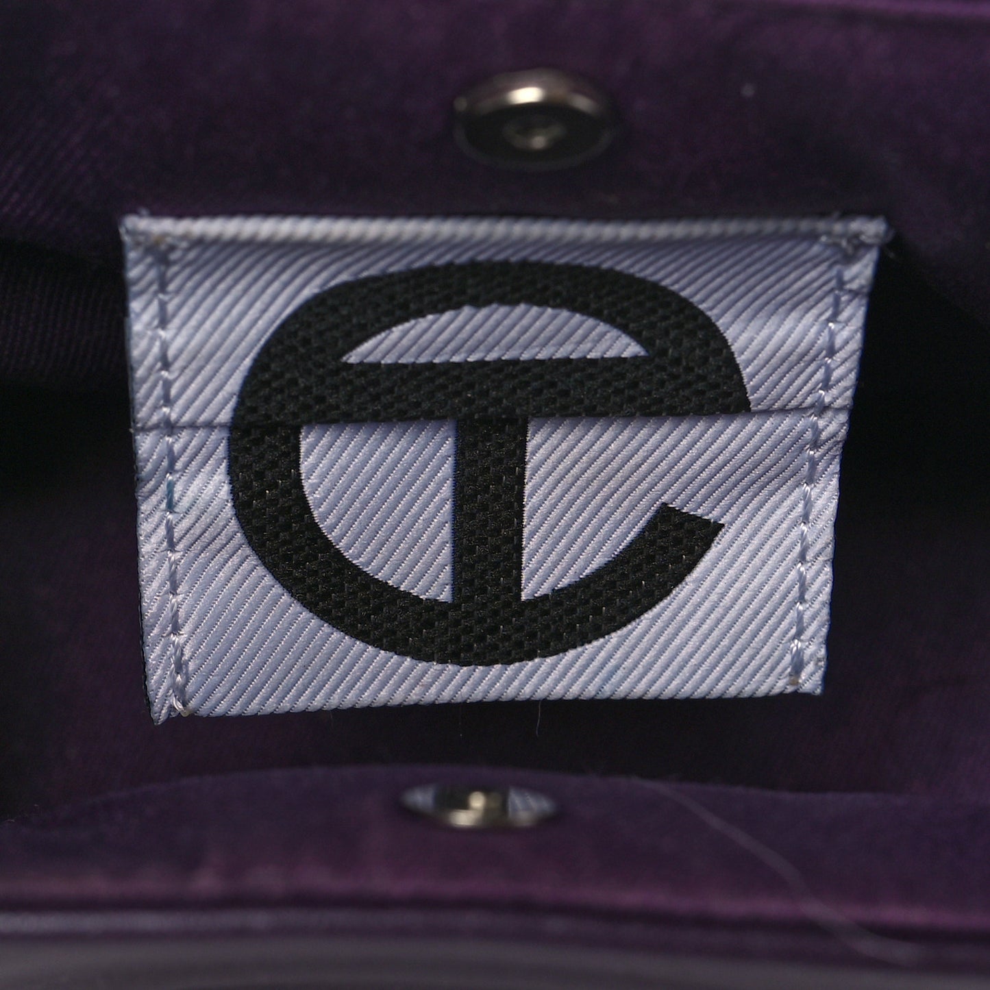 Vegan Leather Small Shopping Bag Eggplant