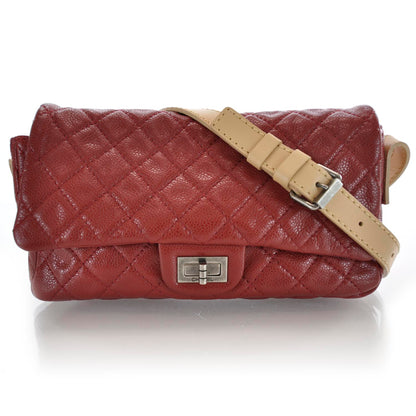Chanel Caviar Easy 2.55 Messenger Flap Bag Red 1 of 9