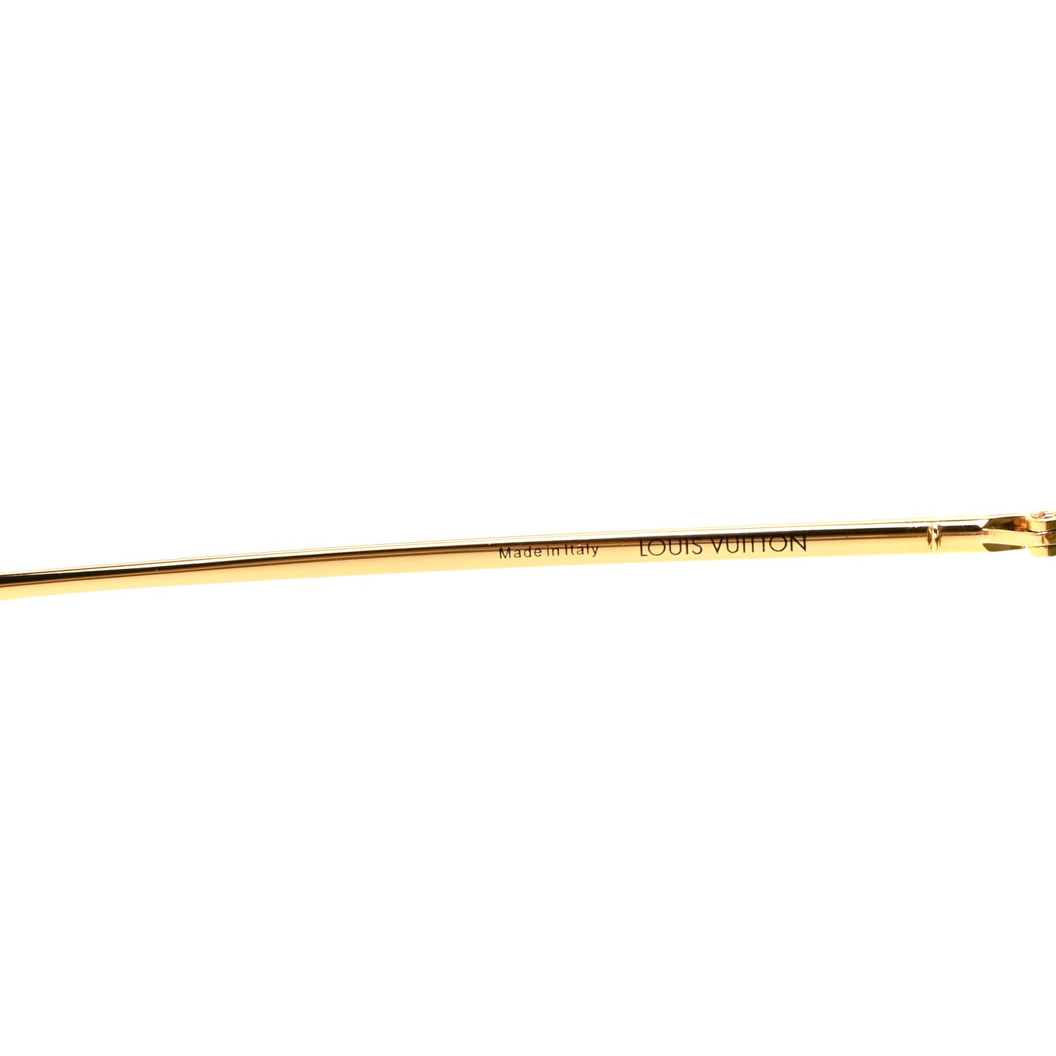 Louis Vuitton Metal LV Charm Cat Eye Sunglasses Z1720U Gold 10 of 16