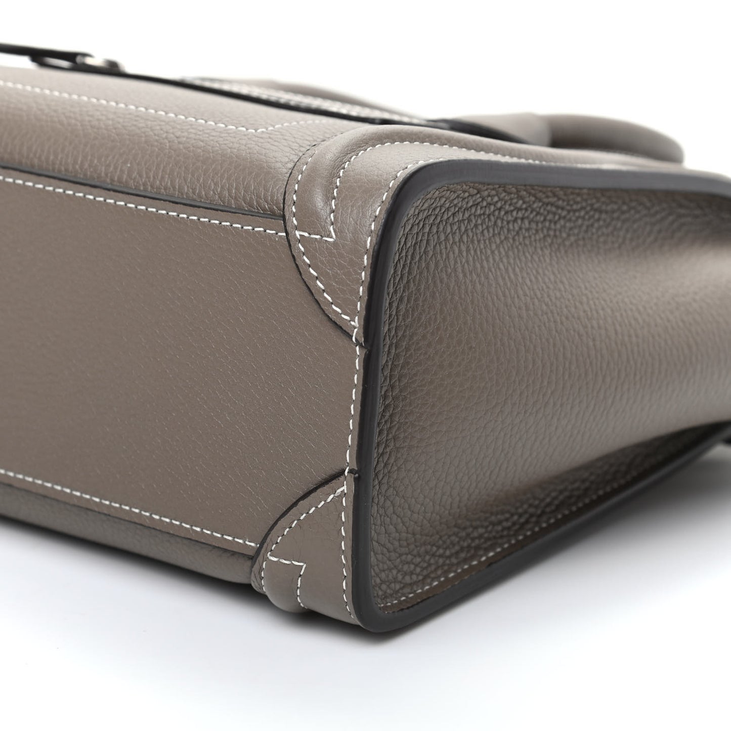 Drummed Calfskin Nano Luggage Souris