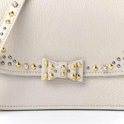 Miu Miu Madras Jeweled Crossbody Bag White 9 of 11