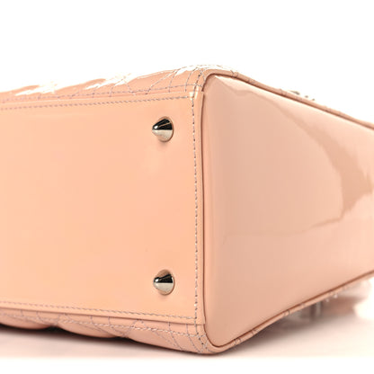 Christian Dior Patent Cannage Medium Lady Dior Rose Clair 10 of 10