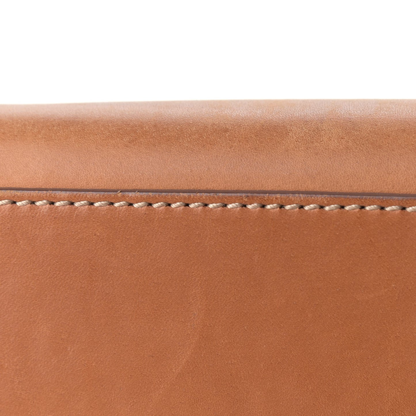 Calfskin Topstitch Small Sac De Jour Light Brown