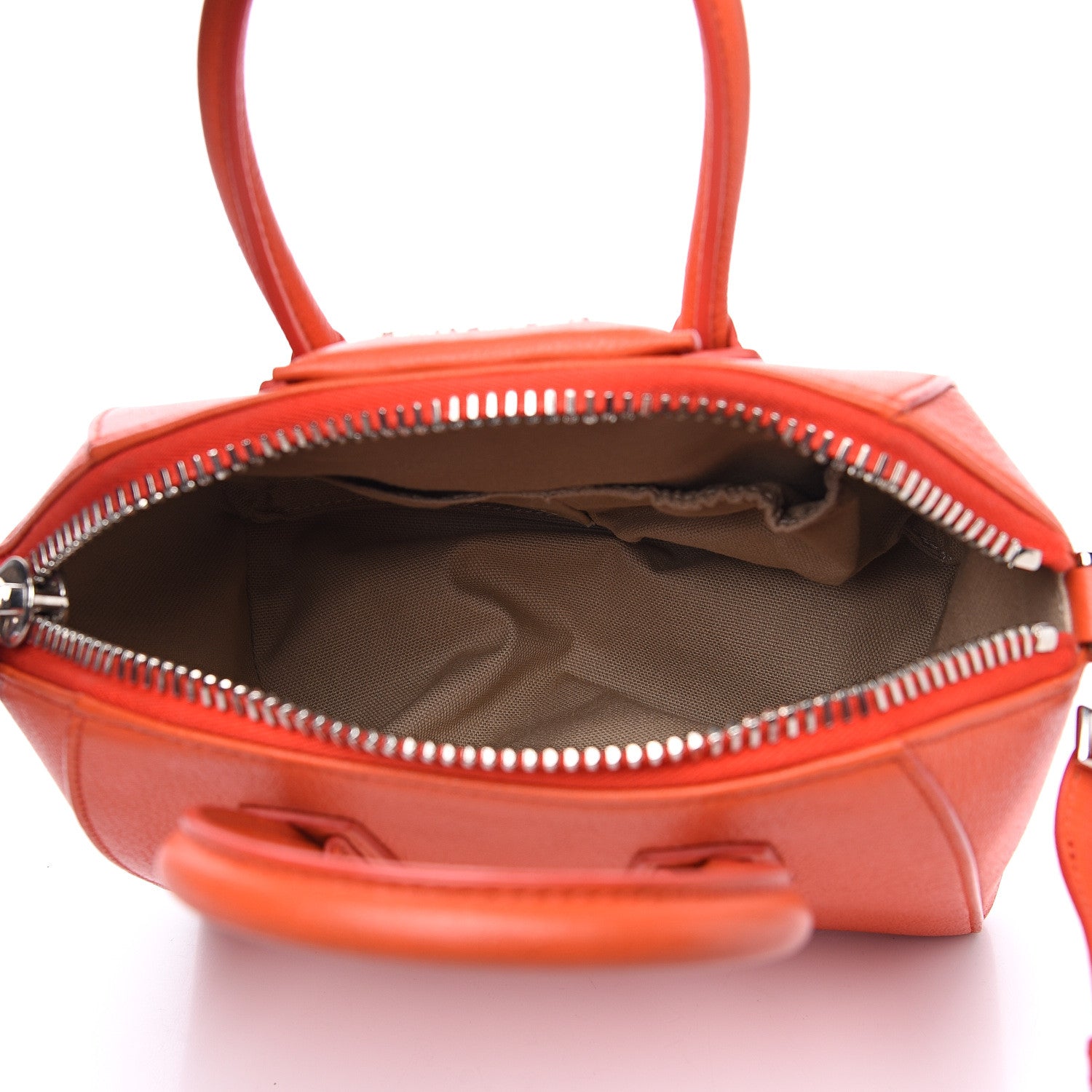 Givenchy Sugar Goatskin Mini Antigona Burnt Orange 4 of 13