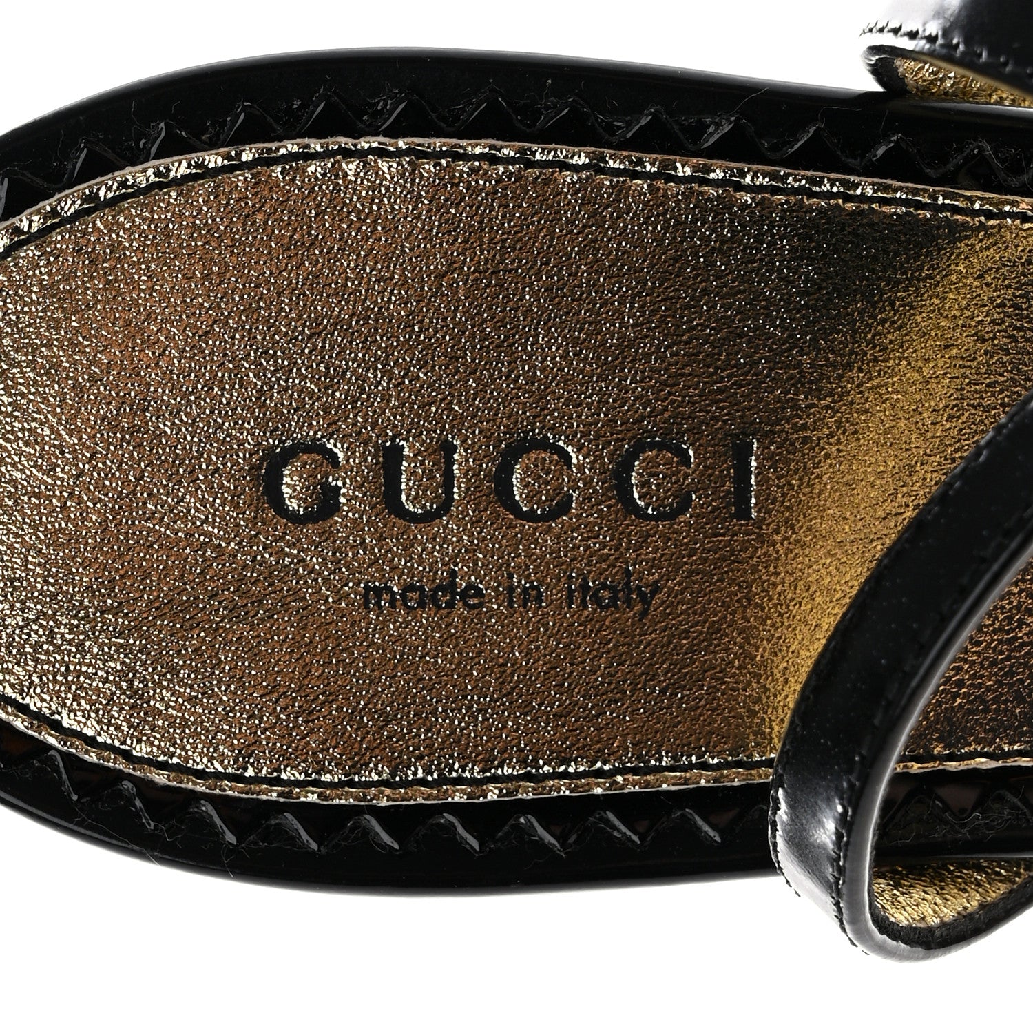Gucci Regent Calfskin Crystal Snake Head Sandals 37 Black 7 of 8