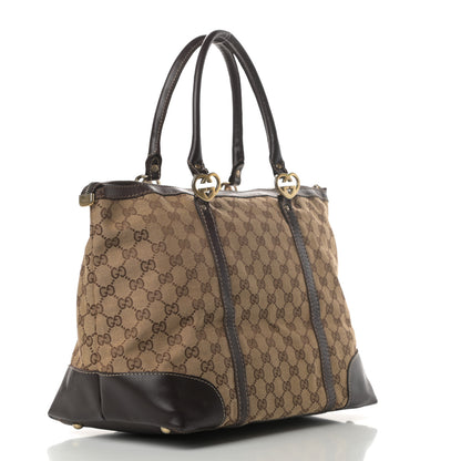 Gucci Monogram Lovely Heart Tote Brown 3 of 22