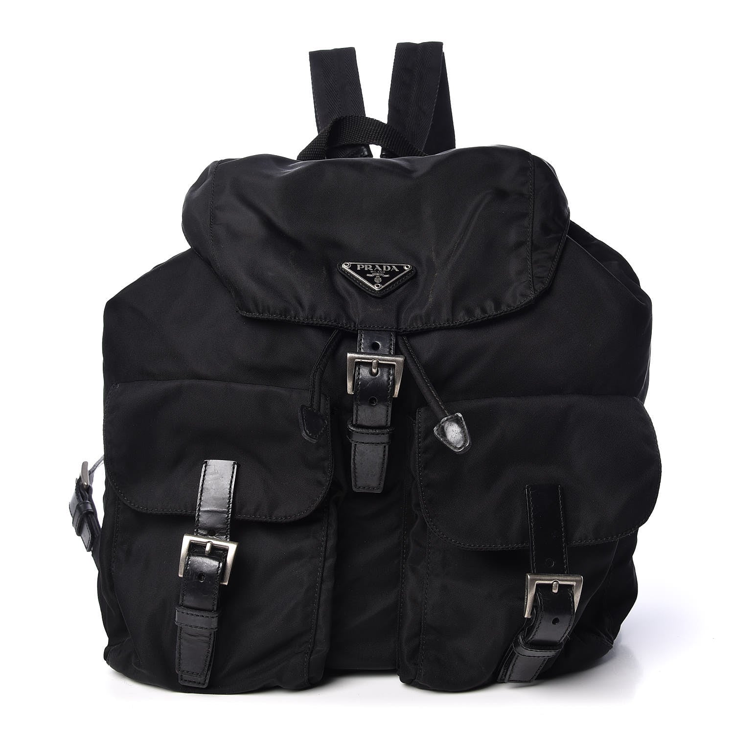 Prada Nylon Vela Medium Backpack Black 1 of 12