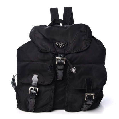 Prada Nylon Vela Medium Backpack Black 1 of 12