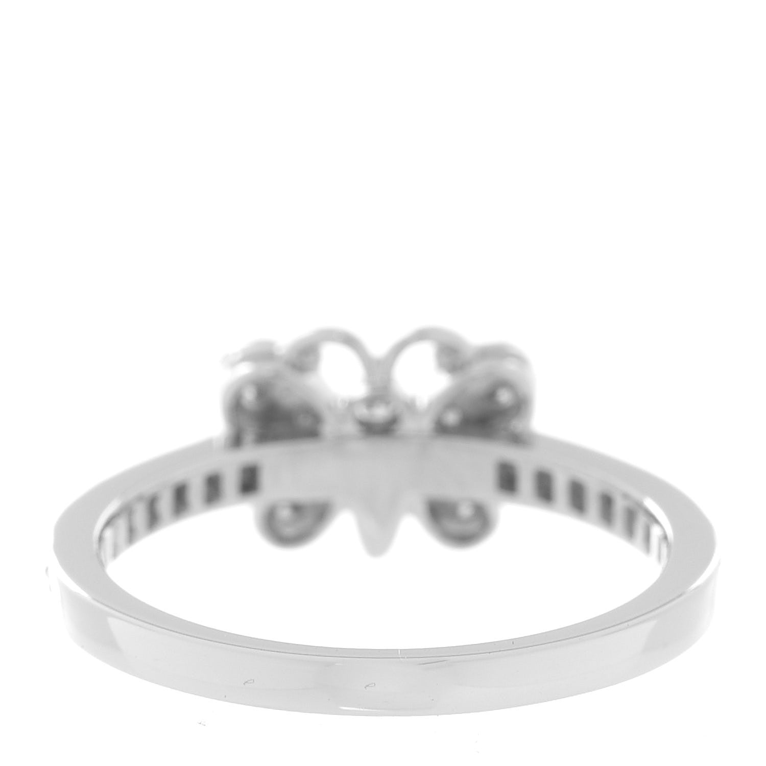 Tiffany Platinum Diamond Enchant Butterfly Ring 49 5 3 of 6