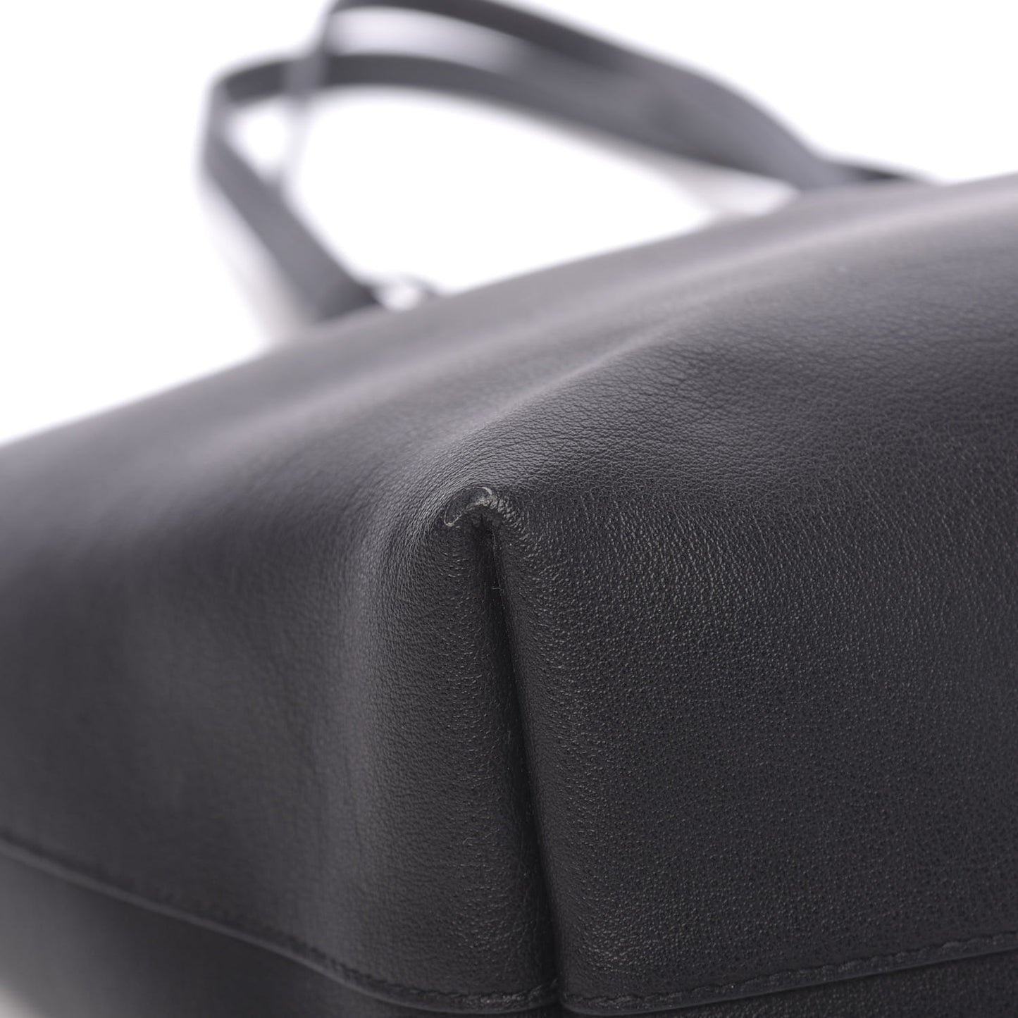 Calfskin Large Shopping Tote Black