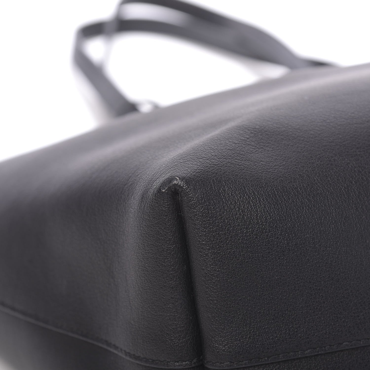 Saint Laurent Calfskin Large Shopping Tote Black 10 of 14