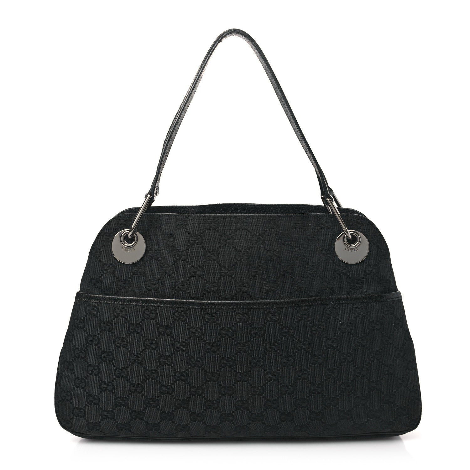 Gucci Monogram Medium Eclipse Shoulder Bag Black 1 of 11