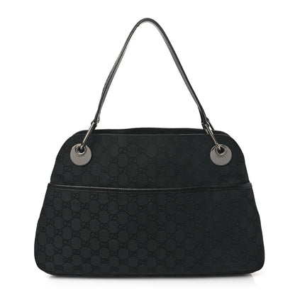 Gucci Monogram Medium Eclipse Shoulder Bag Black 1 of 11
