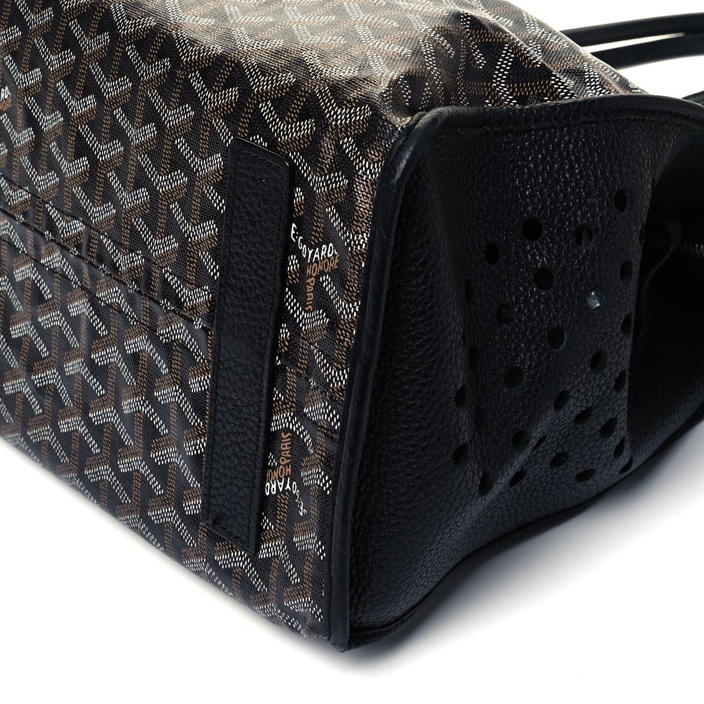 Goyardine Sac Hardy Pet Carrier PM Black