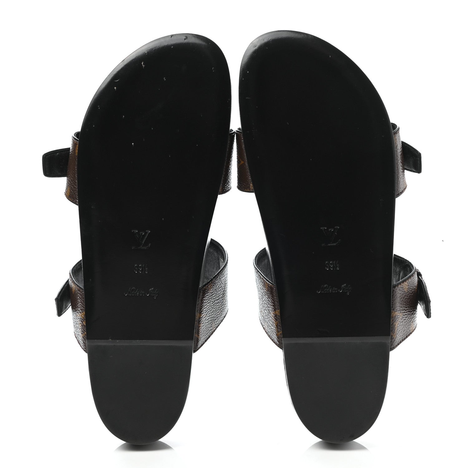 Louis Vuitton Monogram Bom Dia Mule Sandals 39.5 Black 5 of 8