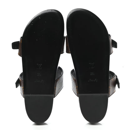 Louis Vuitton Monogram Bom Dia Mule Sandals 39.5 Black 5 of 8