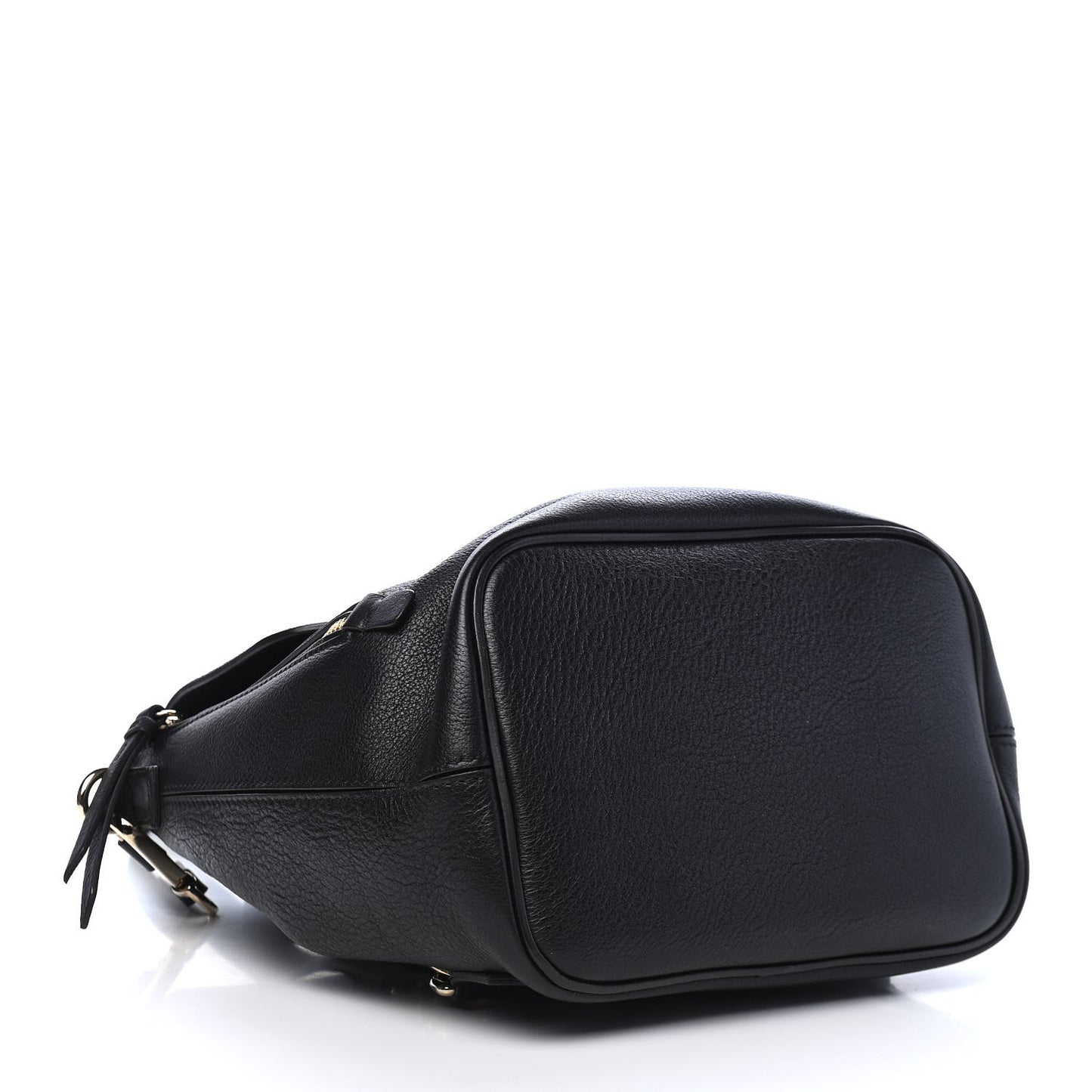 Suede Calfskin Small Faye Backpack Black