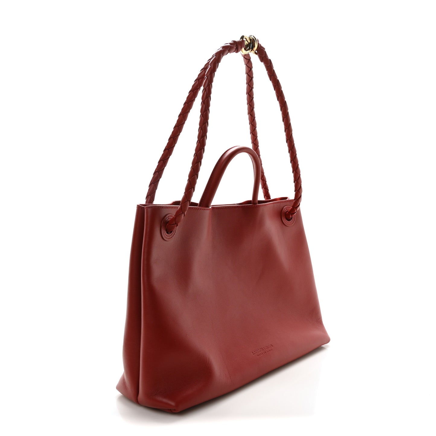 Silky Calfskin Medium Andiamo Shoulder Bag Barolo