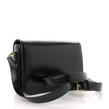 Celine Shiny Calfskin Medium Triomphe Black 3 of 10
