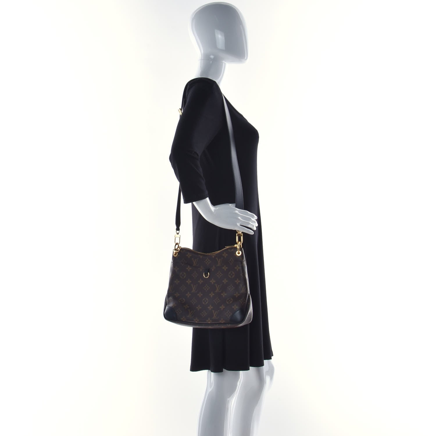 Louis Vuitton Monogram Odeon PM Black 2 of 11