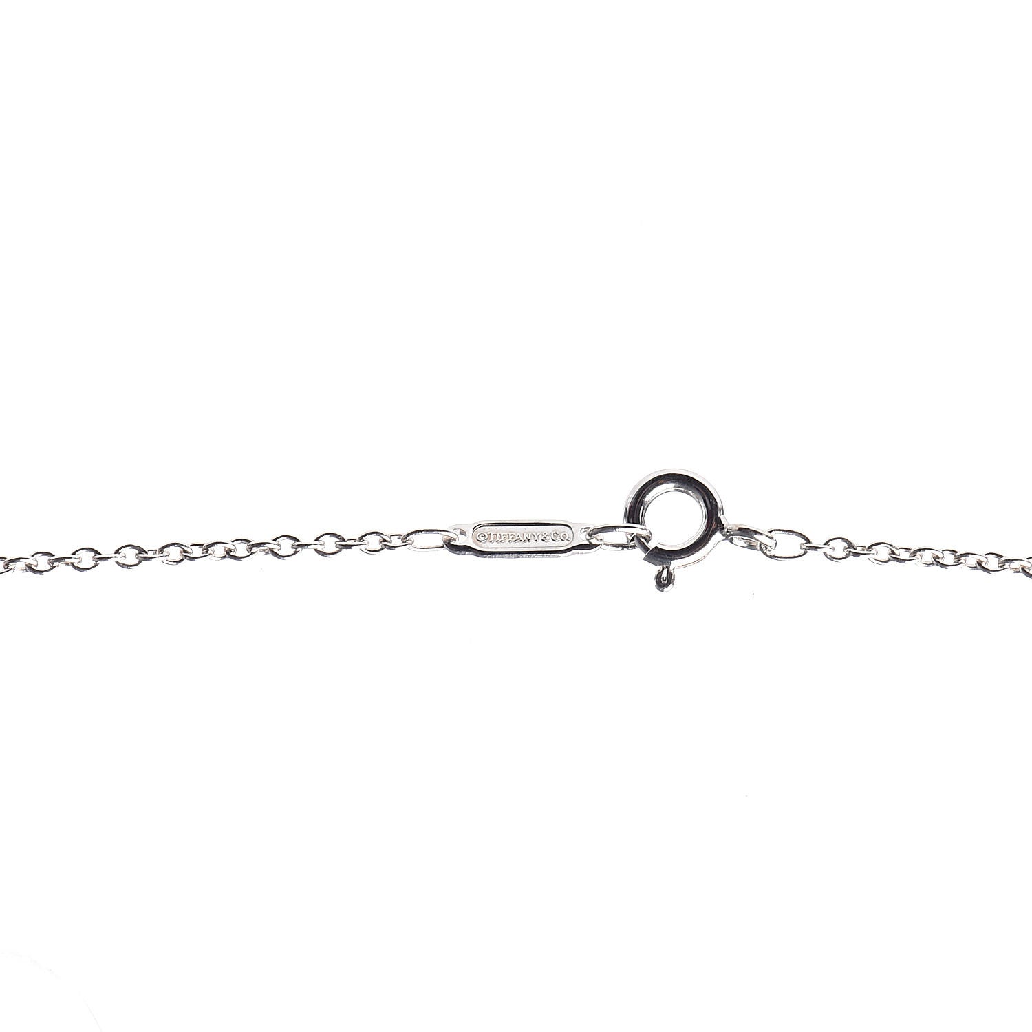Tiffany Sterling Silver Diamond Large Daisy Key Pendant Necklace 5 of 6