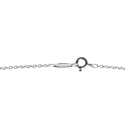 Tiffany Sterling Silver Diamond Large Daisy Key Pendant Necklace 5 of 6